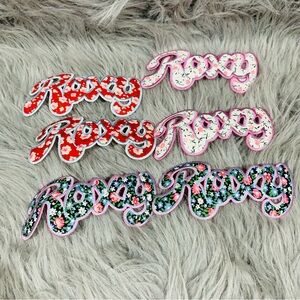 Roxy patch for clothing iron patch on